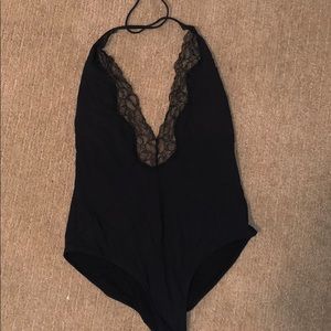 Lace one piece bathing suit